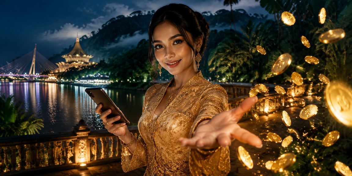 Pengguna bo7 membuat deposit kasino menggunakan telefon di Kuching