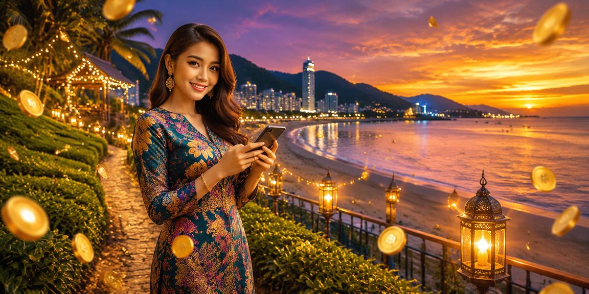 Pemain bo7 menggunakan telefon bimbit untuk permainan kasino meja di Penang